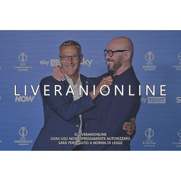 TVRG Photocall Sky Sport nella foto Giuseppe Bergomi SX e Walter Zenga DX Milano 10-09-2025 Photocall in occasione dell\'evento Le Coppe Europee su Sky Sport foto Roberto Garavaglia/Agenzia Aldo Liverani sas