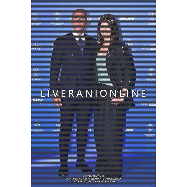 TVRG Photocall Sky Sport nella foto Paolo Di Canio e Federica Lodi Milano 10-09-2025 Photocall in occasione dell\'evento Le Coppe Europee su Sky Sport foto Roberto Garavaglia/Agenzia Aldo Liverani sas