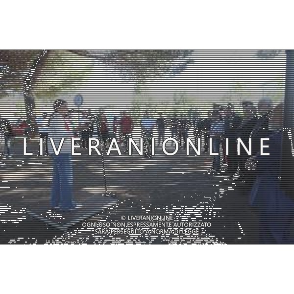 IMOLA 11 09 2025 CERIMONIA DI COMMEMORAZIONE DELLE VITTIME DEGLI ATTENTATI DELL\'11 SETTEMBRE 2001 CON DEPOSIZIONE DI UNA CORONA ALLA LAPIDE E RICORDO NELLA FOTO VICE SINDACA DEL COMUNE DI IMOAL ELISA SPADA ©SANNA - AGENZIA ALDO LIVERANI SAS