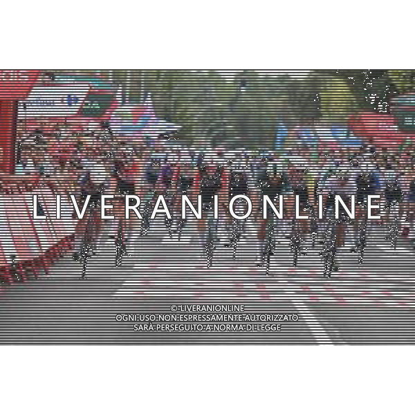 12-09-2025 Vuelta A Espana; Tappa 19 Rueda - Guijuelo; 2025, Alpecin - Deceuninck; 2025, Lidl - Trek; Philipsen, Jasper; Pedersen, Mads; Guijuelo; ©SIROTTI - AGENZIA ALDO LIVERANI SAS