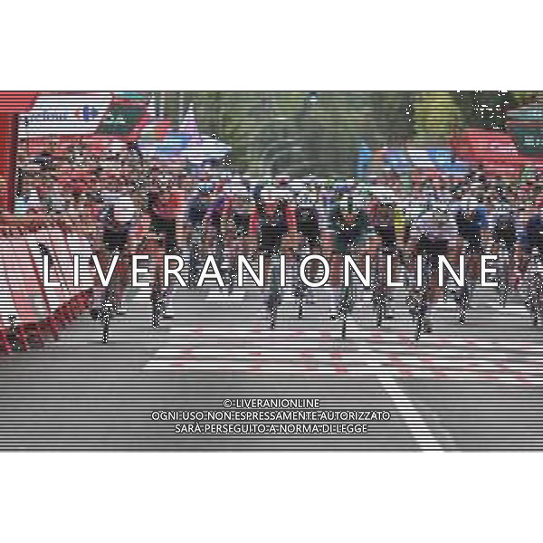 12-09-2025 Vuelta A Espana; Tappa 19 Rueda - Guijuelo; 2025, Alpecin - Deceuninck; 2025, Lidl - Trek; Philipsen, Jasper; Pedersen, Mads; Guijuelo; ©SIROTTI - AGENZIA ALDO LIVERANI SAS