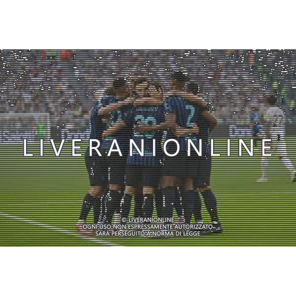 Torino 13.09.2025 Allianz Stadium @Manuela Viganti /Ag. Aldo Liverani sas Juventus vs Inter Campionato Calcio Serie A Enilive 2025/2026 3a giornata Nella foto: esultanza inter dopo il gol di hakan calhanoglu ©VIGENTI MANUELA - AGENZIA ALDO LIVERANI SAS