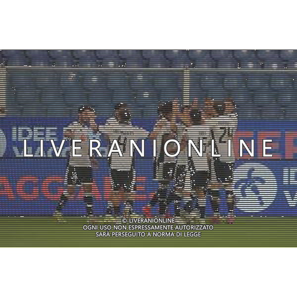 Esultanza al gol di Zaro (Cesena) -Sampdoria - Cesena Campionato calcio Serie B 13.09.2025 ©Servizio Luca Ghiglione - AGENZIA ALDO LIVERANI SAS