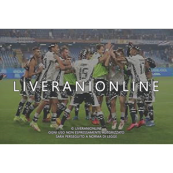 Giocatori Cesena in festa a fine partita -Sampdoria - Cesena Campionato calcio Serie B 13.09.2025 ©Servizio Luca Ghiglione - AGENZIA ALDO LIVERANI SAS