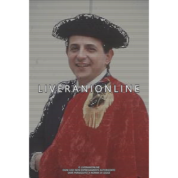 DIAP-RETROSPETTIVA GIANCARLO MAGALLI AUTORE TELEVISIVO E CONDUTTORE TELEVISIVO NELLA FOTO GIANCARLO MAGALLI A ROMA NELL\'ANNO 1986 FOTO EDGARDO DELLA SCORCIOSA-AG ALDO LIVERANI SAS