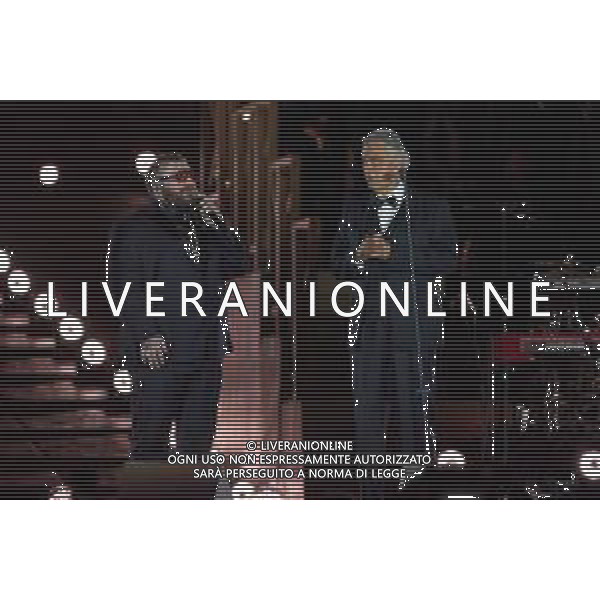 Citta\' del Vaticano 13 Settembre 2025 Celebrita\' internazionali cantano durante l\'evento "Grace for the world" Nella foto: Teddy Swims, Andrea Bocelli Foto Andrea Bracaglia-Ag Aldo Liverani sas