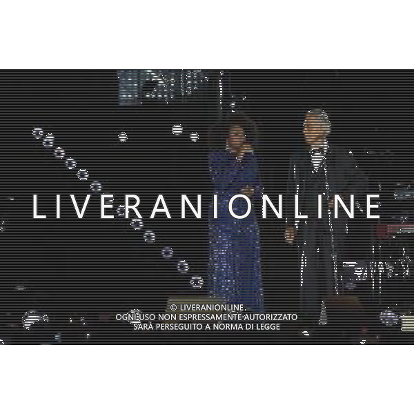 Citta\' del Vaticano 13 Settembre 2025 Celebrita\' internazionali cantano durante l\'evento "Grace for the world" Nella foto: Teddy Swims, Andrea Bocelli Foto Andrea Bracaglia-Ag Aldo Liverani sas