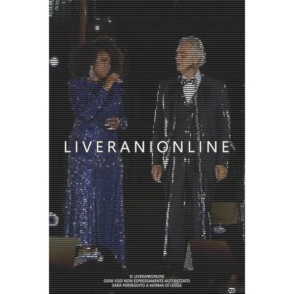 Citta\' del Vaticano 13 Settembre 2025 Celebrita\' internazionali cantano durante l\'evento "Grace for the world" Nella foto: jennifer hudson, Andrea Bocelli Foto Andrea Bracaglia-Ag Aldo Liverani sas