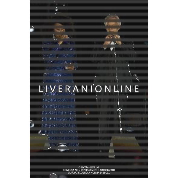 Citta\' del Vaticano 13 Settembre 2025 Celebrita\' internazionali cantano durante l\'evento "Grace for the world" Nella foto: Jennifer Hudson, Andrea Bocelli Foto Andrea Bracaglia-Ag Aldo Liverani sas