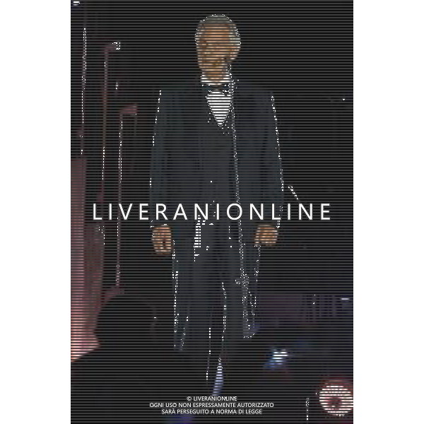 Citta\' del Vaticano 13 Settembre 2025 Celebrita\' internazionali cantano durante l\'evento "Grace for the world" Nella foto: Andrea Bocelli Foto Andrea Bracaglia-Ag Aldo Liverani sas