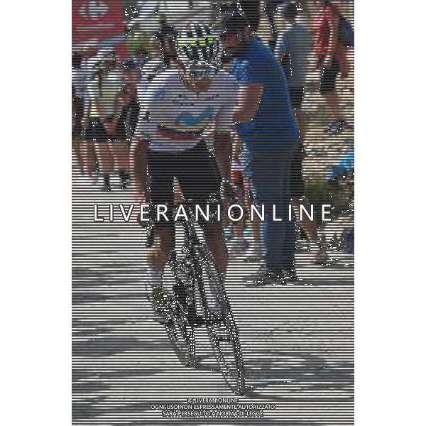 13-09-2025 Vuelta A Espana; Tappa 20 Robledo De Chavela - Bola Del Mundo; 2025, Movistar; Aular Sanabria, Orluis; Bola Del Mundo; ©SIROTTI - AGENZIA ALDO LIVERANI SAS