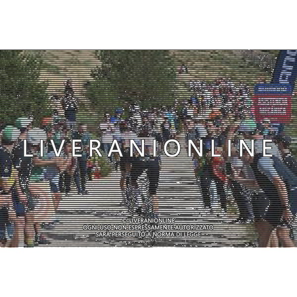 13-09-2025 Vuelta A Espana; Tappa 20 Robledo De Chavela - Bola Del Mundo; 2025, Uae Team Emirates - Xrg; Ayuso Pesquera, Juan; Soler, Marc; Bola Del Mundo; ©SIROTTI - AGENZIA ALDO LIVERANI SAS