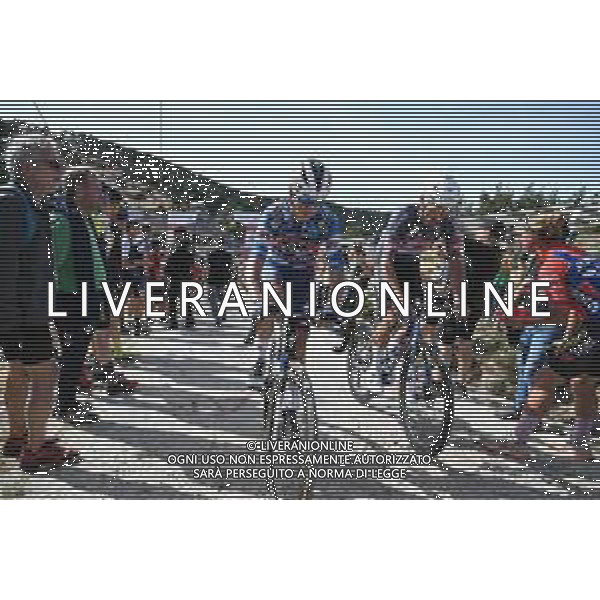 13-09-2025 Vuelta A Espana; Tappa 20 Robledo De Chavela - Bola Del Mundo; 2025, Soudal - Quick Step; 2025, Alpecin - Deceuninck; Vansevenant, Mauri; Planckaert, Edward; Bola Del Mundo; ©SIROTTI - AGENZIA ALDO LIVERANI SAS