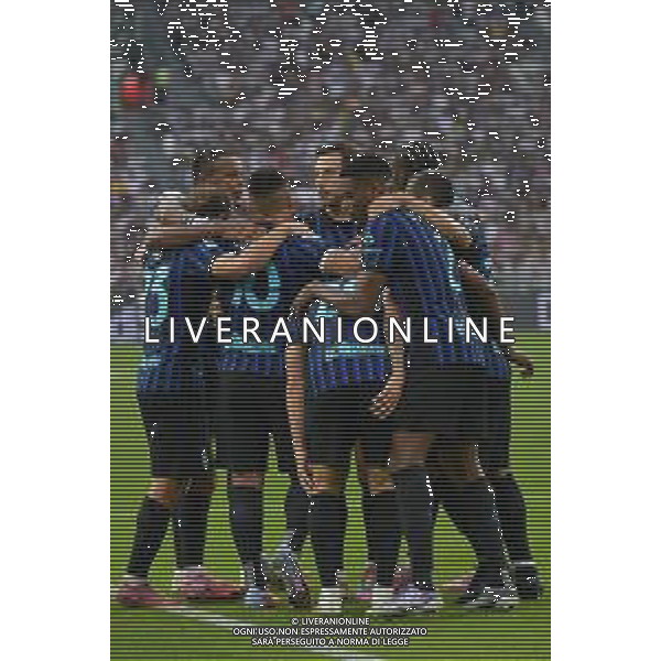 Torino 13.09.2025 Allianz Stadium @Manuela Viganti /Ag. Aldo Liverani sas Juventus vs Inter Campionato Calcio Serie A Enilive 2025/2026 3a giornata Nella foto: esultanza inter dopo il gol di hakan calhanoglu