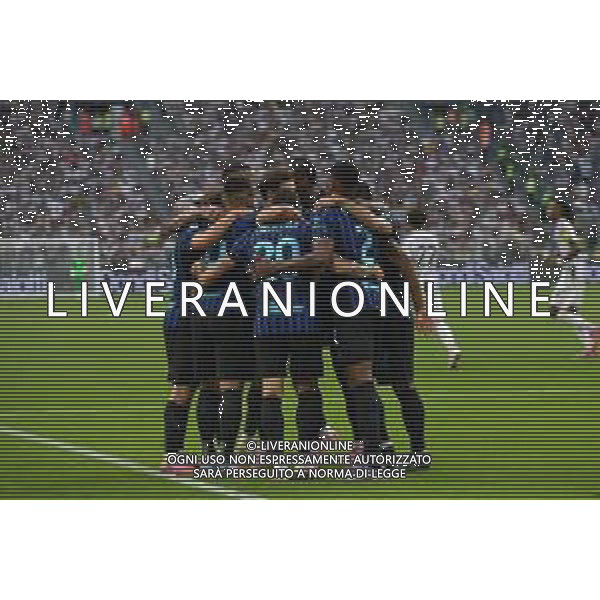 Torino 13.09.2025 Allianz Stadium @Manuela Viganti /Ag. Aldo Liverani sas Juventus vs Inter Campionato Calcio Serie A Enilive 2025/2026 3a giornata Nella foto: esultanza inter dopo il gol di hakan calhanoglu