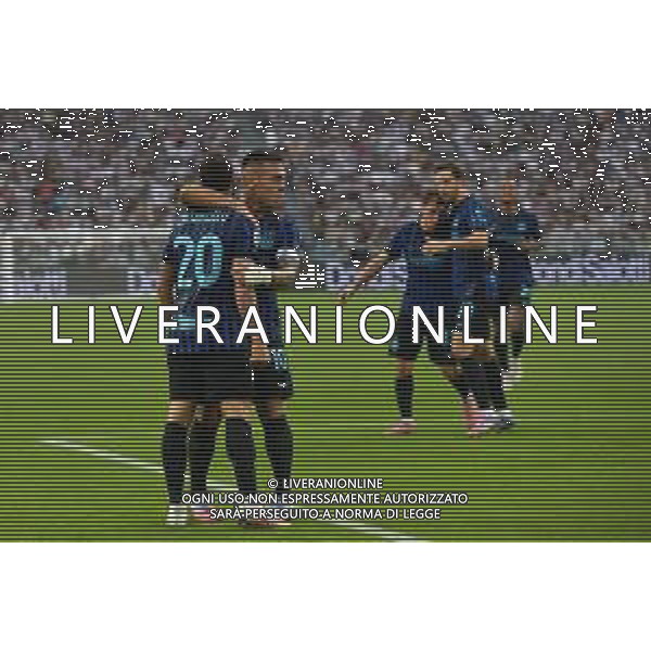 Torino 13.09.2025 Allianz Stadium @Manuela Viganti /Ag. Aldo Liverani sas Juventus vs Inter Campionato Calcio Serie A Enilive 2025/2026 3a giornata Nella foto: esultanza inter dopo il gol di hakan calhanoglu