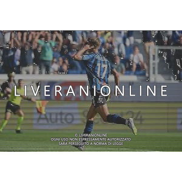 TVRG Atalanta vs Lecce nella foto Charles de Ketelaere (Atalanta) esultanza dopo il gol del 4 a 0 Bergamo 14-09-2025 Stadio di Bergamo Atalanta vs Lecce Campionato Serie A Enilive - 3a giornata foto Roberto Garavaglia/Agenzia Aldo Liverani sas