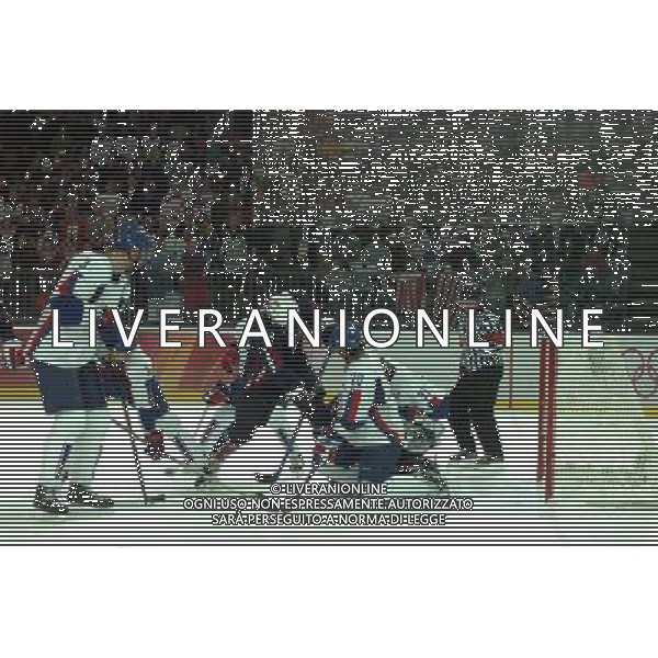 TORINO 18/02/2006 XX OLIMPIADI INVERNALI HOCKEY SU GHIACCIO MASCHILE USA-REBUBBLICA CECA NELLA FOTO ATTACCO USA PH GIGI ARCAINI/AG.ALDO LIVERANI