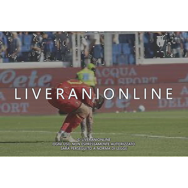 Wladimiro Falcone of US Lecce expresses disappointment at the end of Atalanta BC vs US Lecce, 3° Serie A Enilive 2025-26 game at New Balance stadium in Bergamo (BG), Italy, on September 14, 2025. (Photo by Davide Casentini) ag aldo liverani sas