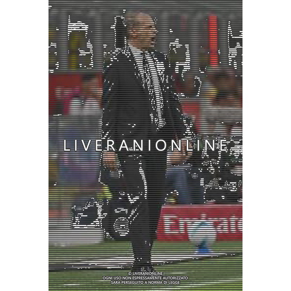Milan vs Bologna nella foto Massimiliano Allegri allenatore Milan Milano 14-09-2025 Stadio Giuseppe Meazza - San Siro Milan vs Bologna Campionato Serie A Enilive - 3a giornata foto Roberto Garavaglia/Agenzia Aldo Liverani sas