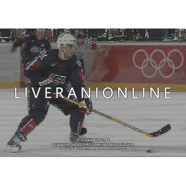 TORINO 18/02/2006 XX OLIMPIADI INVERNALI HOCKEY SU GHIACCIO MASCHILE USA-REBUBBLICA CECA NELLA FOTO GOMEZ SCOTT PH GIGI ARCAINI/AG.ALDO LIVERANI