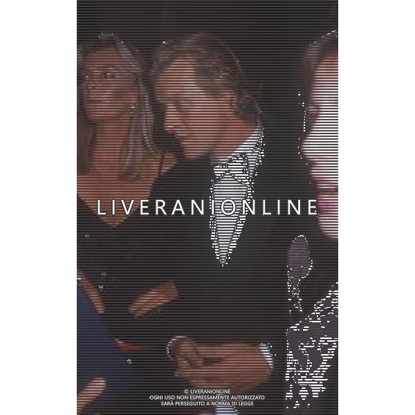 DIAP-RETROSPETTIVA RUTGER HAUER ATTORE NELLA FOTO RUTGER HAUER A CANNES NELL\'ANNO 1988 CONLA MOGLIE INEKE TEN KATE AG ALDO LIVERANI SAS