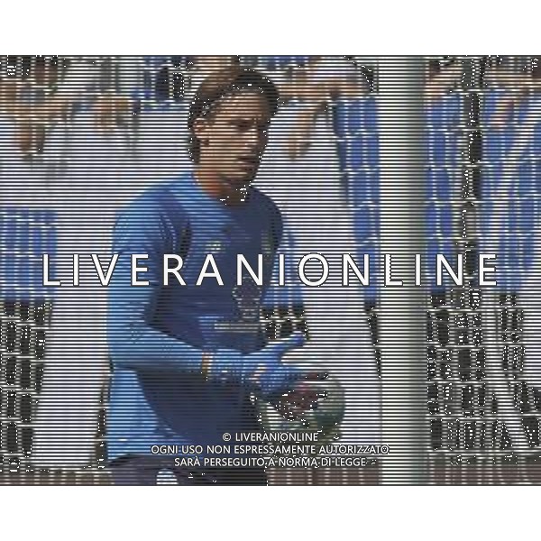 Marco Carnesecchi of Atalanta BC during warms up before Atalanta BC vs US Lecce, 3° Serie A Enilive 2025-26 game at New Balance stadium in Bergamo (BG), Italy, on September 14, 2025. (Photo by Davide Casentini) ©TVDC Davide Casentini - AGENZIA ALDO LIVERANI SAS