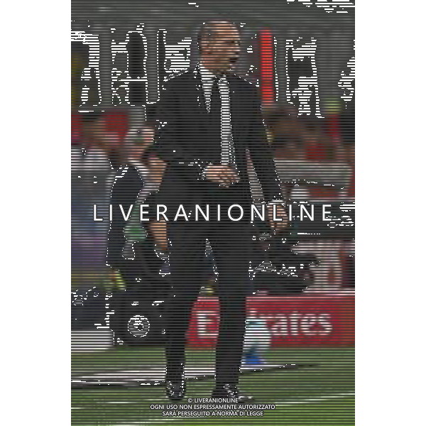 Milan vs Bologna nella foto Massimiliano Allegri allenatore Milan Milano 14-09-2025 Stadio Giuseppe Meazza - San Siro Milan vs Bologna Campionato Serie A Enilive - 3a giornata foto Roberto Garavaglia/Agenzia Aldo Liverani sas