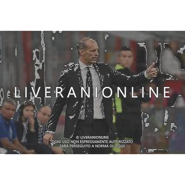 Milan vs Bologna nella foto Massimiliano Allegri allenatore Milan Milano 14-09-2025 Stadio Giuseppe Meazza - San Siro Milan vs Bologna Campionato Serie A Enilive - 3a giornata foto Roberto Garavaglia/Agenzia Aldo Liverani sas