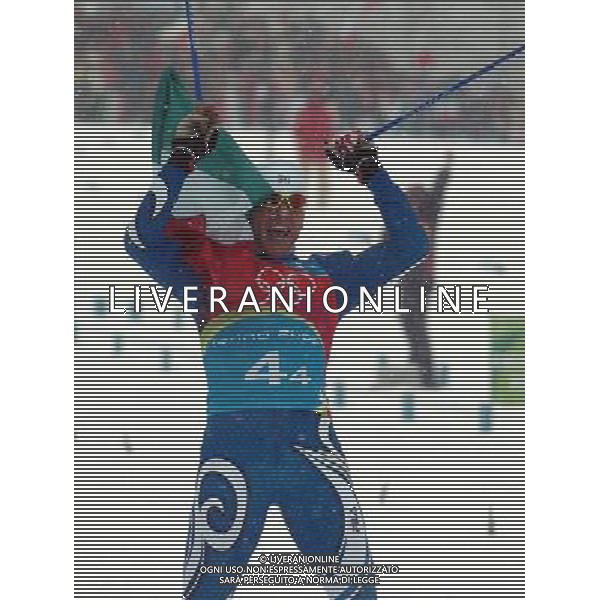 STAFFETTA MASCHILE SCI DI FONDO 19/02/2006 XX OLIMPIADI INVERNALI TORINO 2006 NELLA FOTO VINCITORI DELLA MEDAGLIA D\'ORO - ZORZI CRISTIAN PH ARCAINI/AGENZIA ALDO LIVERANI