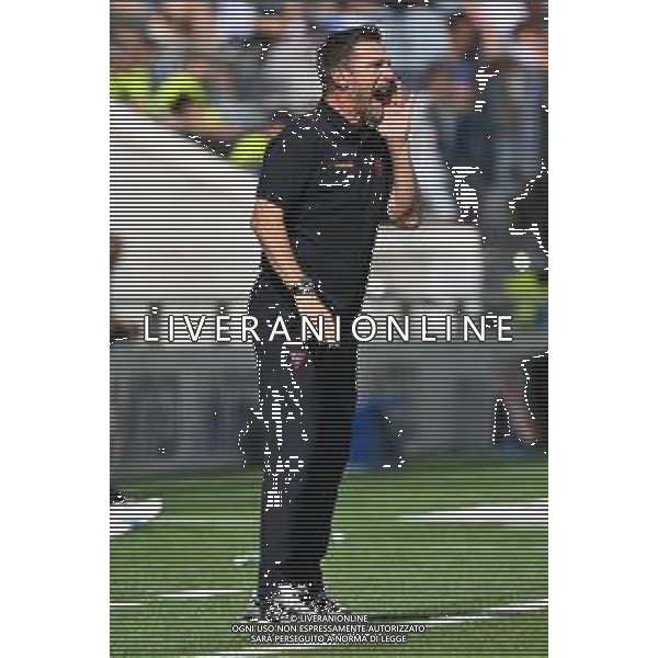 TVRG Atalanta vs Lecce nella foto Eusebio Di Francesco allenatore Lecce Bergamo 14-09-2025 Stadio di Bergamo Atalanta vs Lecce Campionato Serie A Enilive - 3a giornata foto Roberto Garavaglia/Agenzia Aldo Liverani sas