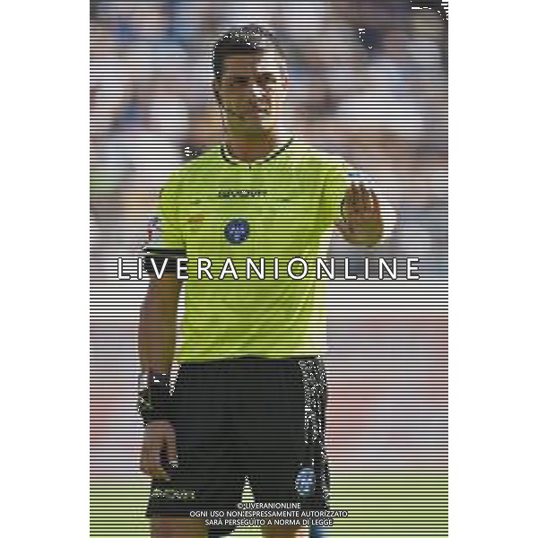TVRG Atalanta vs Lecce nella foto l\'arbitro Gianluca Manganiello di Pinerolo (TO) Bergamo 14-09-2025 Stadio di Bergamo Atalanta vs Lecce Campionato Serie A Enilive - 3a giornata foto Roberto Garavaglia/Agenzia Aldo Liverani sas