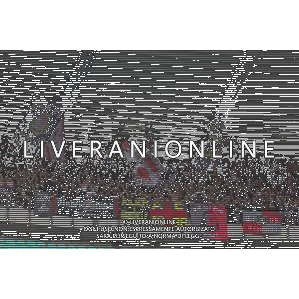 Tifosi - Cremonese fans fans show their support during Hellas Verona FC vs US Cremonese, 3° Serie A Enilive 2025-26 game at Marcantonio Bentegodi stadium in Verona (VR), Italy, on September 15, 2025. (Photo by Davide Casentini)- AGENZIA ALDO LIVERANI SAS