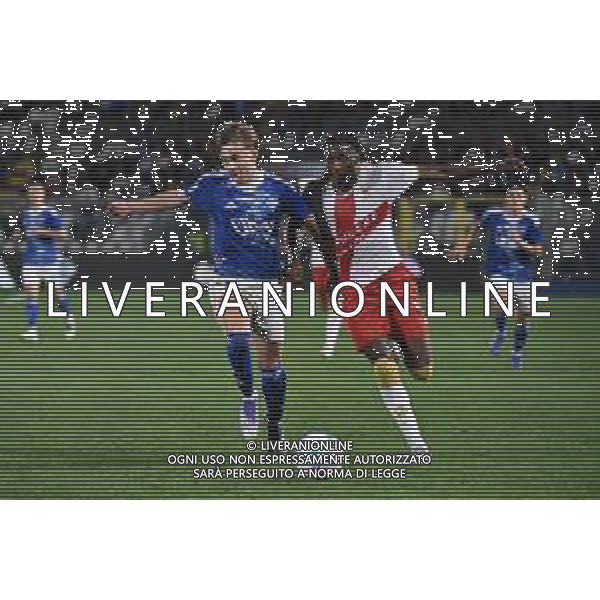 TVRG Como vs Genoa nella foto Jesus Rodriguez Caraballo (Como) e Brooke Norton-Cuffy (Genoa) Como 15-09-2025 Stadio Giuseppe Sinigaglia Como vs Genoa Campionato Serie A Enilive - 3a giornata foto Roberto Garavaglia/Agenzia Aldo Liverani sas