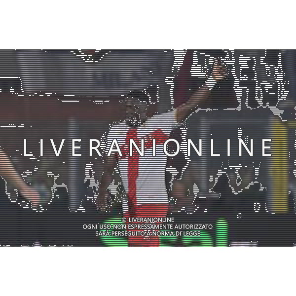 TVRG Como vs Genoa nella foto Caleb Ekuban (Genoa) esultanza dopo il gol dell\'1 a 1 Como 15-09-2025 Stadio Giuseppe Sinigaglia Como vs Genoa Campionato Serie A Enilive - 3a giornata foto Roberto Garavaglia/Agenzia Aldo Liverani sas