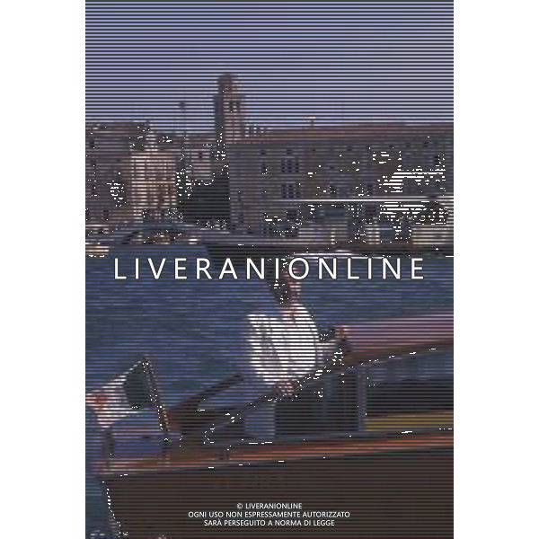 DIAP-RETROSPETTIVA MARTIN SCORSESE REGISTA NELLA FOTO MARTIN SCORSESE A VENEZIA NELL\'ANNO 1988 AG ALDO LIVERANI SAS