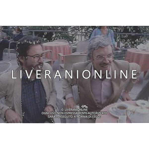 DIAP -RETROSPETTIVA RENZO ROSSELLINI REGISTA NELLA FOTO RENZO ROSSELLINI CON DANIEL TUSCAN DU PLANTIER A VENEZIA NELL\'ANNO 1982 AG ALDO LIVERANI SAS