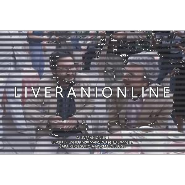 DIAP -RETROSPETTIVA RENZO ROSSELLINI REGISTA NELLA FOTO RENZO ROSSELLINI CON DANIEL TUSCAN DU PLANTIER A VENEZIA NELL\'ANNO 1982 AG ALDO LIVERANI SAS