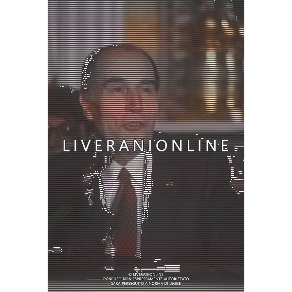 DIAP-RETROSPETTIVA FRANCOIS MITTERAND POLITICO NELLA FOTO FRANCOIS MITTERAND A MILANO NELL\'ANNO 1984 AG ALDO LIVERANI SAS 