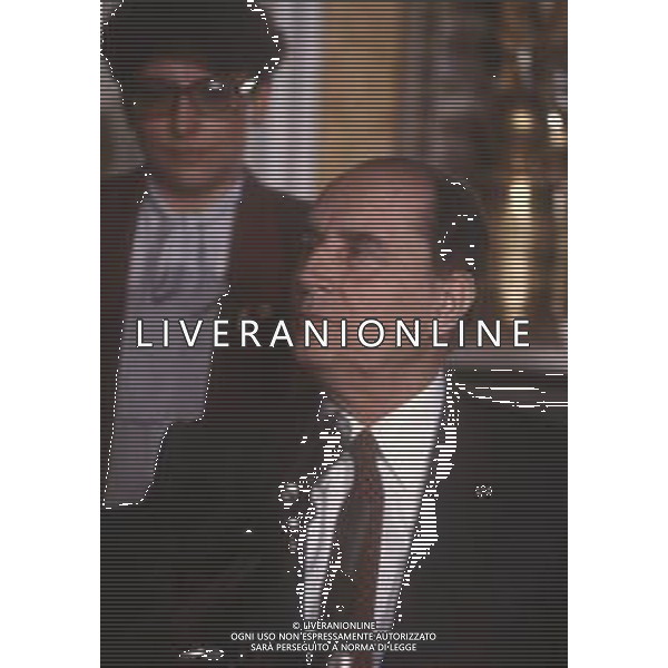 DIAP-RETROSPETTIVA FRANCOIS MITTERAND POLITICO NELLA FOTO FRANCOIS MITTERAND A MILANO NELL\'ANNO 1984 AG ALDO LIVERANI SAS