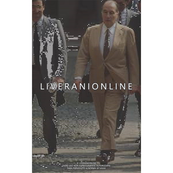 DIAP-RETROSPETTIVA FRANCOIS MITTERAND POLITICO NELLA FOTO FRANCOIS MITTERAND A MILANO NELL\'ANNO 1985 FOTO MASSIMO BIANCHI-AG ALDO LIVERANI SAS  