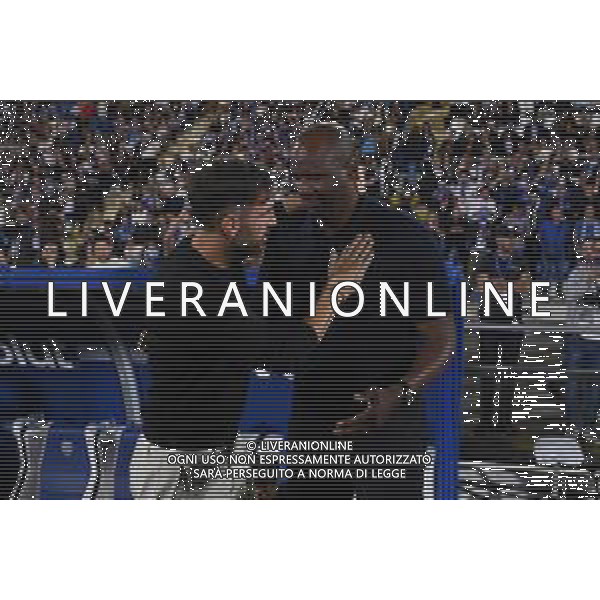 TVRG Como vs Genoa nella foto Cesc Fabregas allenatore Como SX e Patrick Vieira allenatore Genoa DX Como 15-09-2025 Stadio Giuseppe Sinigaglia Como vs Genoa Campionato Serie A Enilive - 3a giornata foto Roberto Garavaglia/Agenzia Aldo Liverani sas