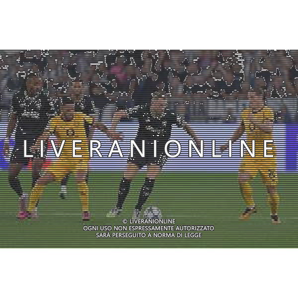 Torino 16.09.2025 Allianz Stadium © Manuela Viganti/Agenzia Aldo Liverani Juventus vs Borussia Dortmund 1a giornata Uefa Champions League 2025/2026 Nella foto: yan cout, teun koopmeiners e marcel sabitzer ©Viganti - AGENZIA ALDO LIVERANI SAS