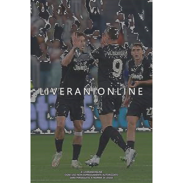 Torino 16.09.2025 Allianz Stadium © Manuela Viganti/Agenzia Aldo Liverani Juventus vs Borussia Dortmund 1a giornata Uefa Champions League 2025/2026 Nella foto: esultanza dusan vlahovic e kenan yildiz dopo il gol ©Viganti - AGENZIA ALDO LIVERANI SAS