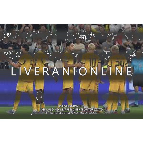 Torino 16.09.2025 Allianz Stadium © Manuela Viganti/Agenzia Aldo Liverani Juventus vs Borussia Dortmund 1a giornata Uefa Champions League 2025/2026 Nella foto: esultanza borussia dortmund dopo il gol di yan couto