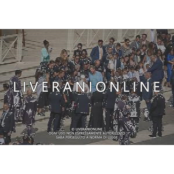 Citta’ del Vaticano - Piazza San Pietro Roma 17.09.2025 Udienza Generale di Sua Santita’ Papa Leone XIV Nella foto: Papa Leone XIV tra i fedeli con Paolo Ruffini Foto Credit: Andrea Bracaglia - AGENZIA ALDO LIVERANI SAS