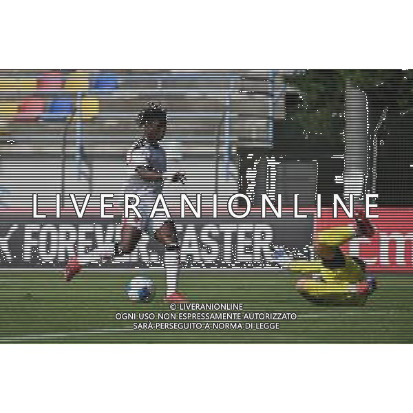 TVRG Milan Futuro vs Leon nella foto Chaka Traorè (Milan Futuro) serve a Giole Perina (Milan Futuro) la palla per il gol dell\'1 a 0 Solbiate Arno (VA) 17-09-2025 Stadio Felice Chinetti Milan Futuro vs Leon Campionato Serie D girone B - recupero 1a giornata foto Roberto Garavaglia/Agenzia Aldo Liverani sas