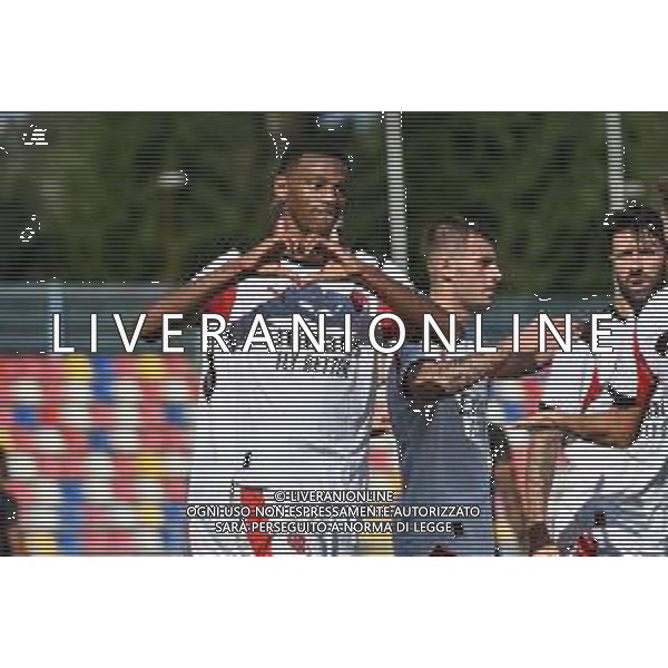 TVRG Milan Futuro vs Leon nella foto Cheveyo Balentien (Milan Futuro) esultanza dopo il gol del 2 a 0 Solbiate Arno (VA) 17-09-2025 Stadio Felice Chinetti Milan Futuro vs Leon Campionato Serie D girone B - recupero 1a giornata foto Roberto Garavaglia/Agenzia Aldo Liverani sas