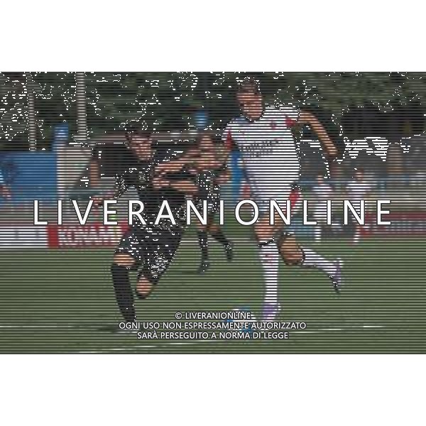TVRCOR – Milan Futuro vs Ac Leon – Serie D – 1a giornata Stadio Chinetti Solbiate Arno (VA) 17-09-2025 nella foto Mirko Gervasoni (AC Leon) e Andrea Magrassi (AC Milan Futuro) ©TVRCOR Corradin Roberta - AGENZIA ALDO LIVERANI SAS