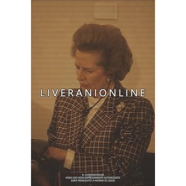 DIAP-RETROSPETTIVA MARGARET THATHCER PRIIMO MINISTRO INGLESE NELLA FOTO MARGARET THATHCER PRIIMO MINISTRO INGLESE A PALLANZA NELL\'ANNO 1988 FOTO DAVIDE MANDRINI-AG ALDO LIVERANI SAS